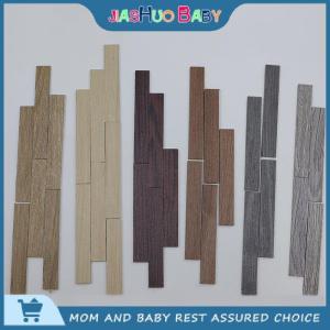 JiaShuo Baby Toy บอร์ดพื้นขนาดเล็ก10ชิ้นกระเบื้องปูพื้นบ้านตุ๊กตาพื้นไม้ขนาดเล็กสำหรับ1:12บ้านตุ๊กตาเฟอร์นิเจอร์ตกแต่งพื้นผนัง