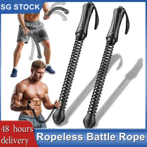 New Soft Rubber Ropeless Rope Non Slip Handle Full Body Training Training Rope Heavy Duty Strong Rebound Inertia Arm Exerciser