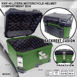 RXR 45L Liters HARD PLASTIK TOP BOX MotorcycleCompartment Box Helmet Motorcycle Top Box Model: 777-1【gg2】