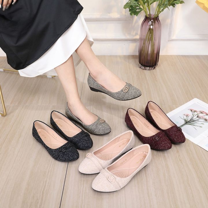 Miaolv Wedge 1 inch heel dollshoes for women korean shoes for women ...