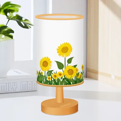 Wood Base Modern Vintage Lamp Room Shade Table Desk Bed Bedside LED Light Cover Holder Lampshades