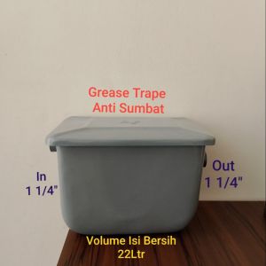 GREASE TRAP FIBERGLASS 25 ANTI TERSUMBAT BAK CUCI PIRING SOLUSI SUMBAT DAPUR MAMPET