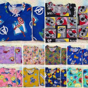 TERNO PAJAMA FOR KIDS ( BOY AND GIRL) - CHARACTERS
