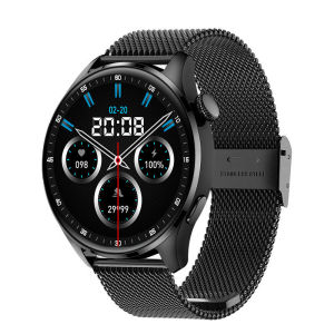 OPPO Mobile Phone Universal Multi-Function Bracelet Smart Bluetooth Calling Watch Step Counting Waterproof Black Technology Men and Women