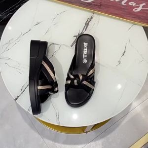 Summer New Versatile Wedge Sandals With Thick Platform And Waterproof Sole Casual Style