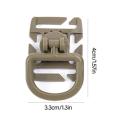 5lots Easyly Release Rotating Fastener Multipurpose Swivels Clamp Travel Clip for Backpackers and Campers. 