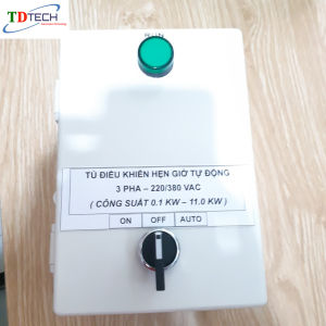 Tủ điều khiển hẹn giờ tự động điều khiển bơm quạt đèn chiếu sáng 1 pha và 3 pha tắt bật thiết bị công suất lớn