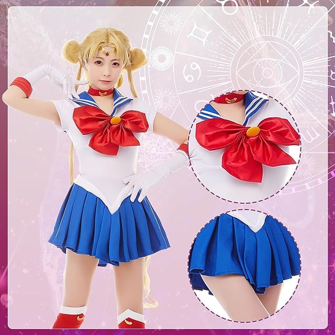 Sailor Moon Tsukino Usagi Cosplay Costume Uniform Dress Outfits