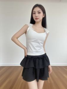 ชุดกระโปรงโบว์สีขาว สไตล์บัลเล่ต์บริสุทธิ์ ขาวหวานละมุน ใส่แล้วน่ารักเหมาะกับสาววัยใส