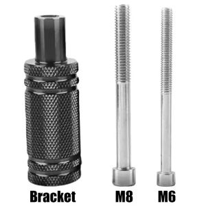 บังโคลนสปอตไลท์รถจักรยานยนต์ไฟหน้ารถมอเตอร์ไซค์แบบ LED ไฟตัดหมอกฐานรองรับ M8/M6ภายนอกตัวยึดอะลูมินัมอัลลอยดัดแปลง