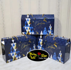 Box  PREMIUM Tenteng Hampers Natal - Dus Natal Christmas Uk 28x9.5x13.5 cm