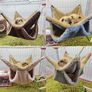 【Clarence-LZ】พร้อมส่ง เปลนอนแฟชั่นสําหรับสัตว์เลี้ยงหนูแฮมสเตอร์ แขวนกรง ที่นอนกระรอก บ้านกระรอก