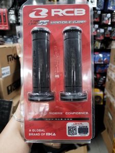 RCB HG55 Handle Grip Black - Global Brand RCB Motorcycle Accessory for Enhanced Rider Confidence
