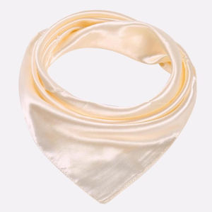 Yingbao 60cm Small Square Satin Neck Head Scarf Scarves for Women Ladies Solid Plain Color