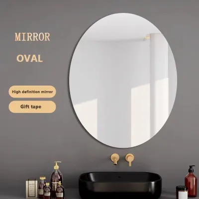 Goldstar HD mirror wall full body mirror square household self-adhesive wall mirror can be bent acrylic splicing single or 4 pieces/set living room bedroom bathroom personality fashion DIY decoration