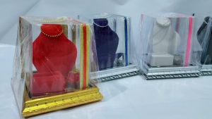 Tempat Mahar Perhiasan Pernikahan Kalung Cincin Hias Pita