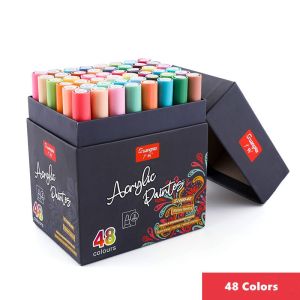 GuangNa 12/24/36/48 Colors Acrylic Paint Markers Pen set Water Based Morandi color Marker Painting Art Supplies