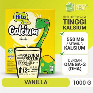 HiLo School Vanilla 1000g - Susu Anak Tinggi Kalsium Protein Lebih Rendah Gula