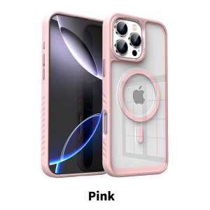 Luxury Acrylic Clear For Magsafe Magnetic Phone Case For iPhone 15 14 13 12 16 17 Pro Max Wireless Charge Bumper Protector Cover