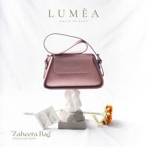 Lumea House Of Bags - Tas Wanita Zaheera Shoulder Bags Polos Metalic Selempang bahu Elegant Mewah