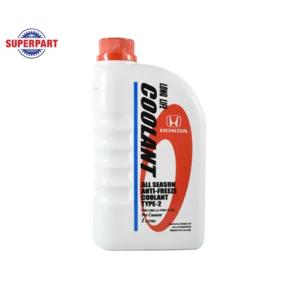 น้ำยาหม้อน้ำ/หล่อเย็น HONDA แท้ศูนย์ TYPE1 สีเขียว (1L/4L) TYPE2 สีฟ้า (1L) (08C04-TH1-00)(08CLA-P99-11LT8)