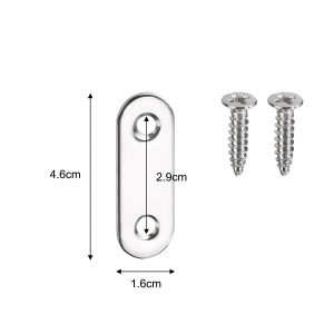 20Pcs Multi Sizes Metal Angle Bracket Stainless Steel Shelf Support Frame Cabinet Table Chair Corner Braces 90 Degree Fixed Bracket Right Angle Corner Connector