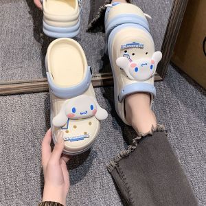 2025 New WomenS Clog Sandals For Outdoor Wear In Summer Cute Thick-Soled Nurse Beach Dual-Use Closed-Toe Slippers
