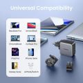 UGREEN Travel Charger PD 65W GaN Fast Charge 2 Type C 1 USB A Travel Adapter Wall Charger with UK/EU/US Plugs Multi Plug Adapter for Ipad Pro 2022 MacBook M2 iPhone 15 14 13 Pro Max Plus XR Macbook Air 4 2022 Pro Samsung S24 S23 Ultra Pixel 7 Pro. 
