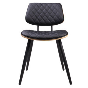 Furintrend เก้าอี้อามร์แชร์ เก้าอี้นั่ง เก้าอี้นั่งกินข้าว เก้าอี้พักผ่อน เก้าอี้ทำงาน เก้าอี้ประชุม เก้าอี้ รุ่น IVY10 สีดำ