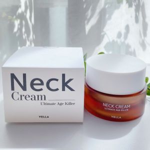 Kem dưỡng da Cổ Vella Neck Cream nâng cơ Trẻ Hoá Làm Sáng Vùng Da Cổ 50ml - chứa chiết xuất thực vật dầu tự nhiên phức hợp vitamin enzym chống lại những thay đổi liên quan đến tuổi tác giúp dưỡng ẩm tăng độ đàn hồi và làm tươi trẻ cho làn da.