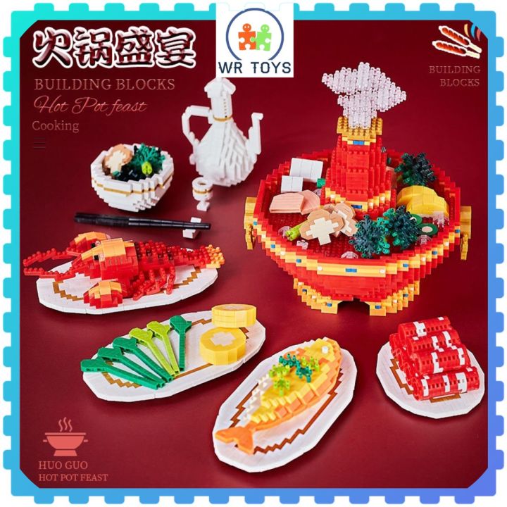 Hot Pot Feast Building Bricks Dr Star 786 Mini Blocks 5055 pcs