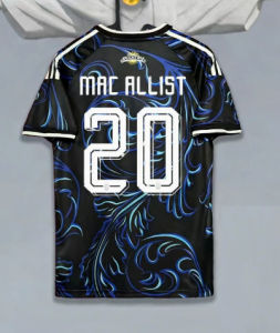 (Embroidered jersey with logo) 2627 World Cup Argentina home and away jerseys Di Neyss number 22 Messi Dybala short-sleeved football jerseys