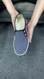 Xishan MenS Corduroy Slip-On Low-Top Loafers With Rubber Soles Canvas Shoes For Stylish Young Men