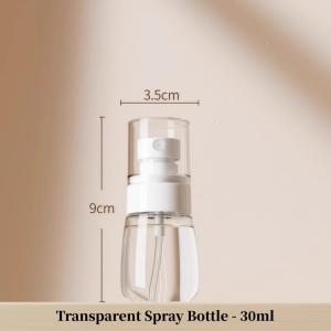 Empty Transparent Spray Bottle for Alcohol Atomizer Travel Size Plastic Spray Bottle 30/100ml Travel bottle mist bottle
