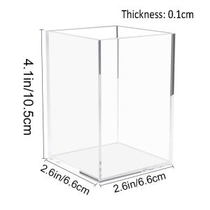 Pen Holder Multifunctional Transparent Visible Large Capacity Acrylic Stationery Makeup Brush Pencil Storage Box Home Supplies