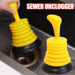Household Handheld Powerful Sink Drain Pipeline Dredge Plungers Bathroom Suction Cup Toilet Plungers Portable Size Drain Cleaner