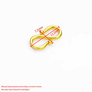 Stainless Steel 18K Gold S Buckle Jewelry diy Clasps Accessories Handmade Necklace Bracelet Lock