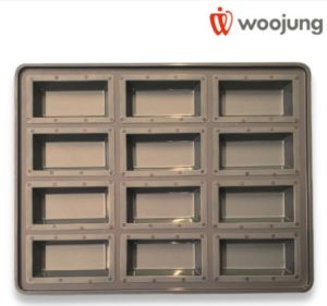 [KOREA WOOJUNG]Deep financier Plate 12 holes Nonstick 12 financier Pan Baking Mold Pan mould Oven Baking/Shipping from KOREA