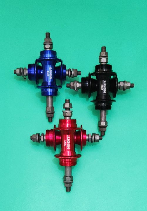 LIGON ALLOY Bike Hubs Set Nut Type Front and Rear Hub for Universal