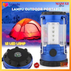 Lampu Lentera Portable Emergency Camping Lantern Waterproof 12 LED