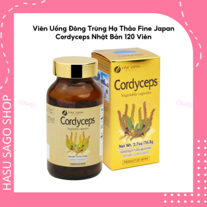 Viên Uống Đông Trùng Hạ Thảo Fine Japan Cordyceps Nhật Bản 120 Viên