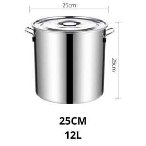 <𝙇𝒂𝙯𝑺𝙜𝑴𝙖𝒍𝙡> Stainless Steel Stock Pot Soup Pot (20cm-6L/25cm-12L) Suitable for picnic/ home use small stock pot