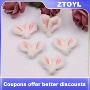 【ZTOYL】 10pcs lot DIY Handmade Plush Embroidered Ears Padded Patches Appliques For Clothes Sewing Supplies DIY Hair Decoration