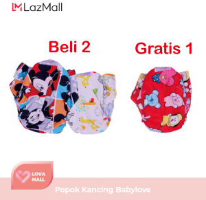 BABY LEON PROMO BELI 2 GRATIS 1 POPOK Bayi Kain Kancing Cloth Diaper