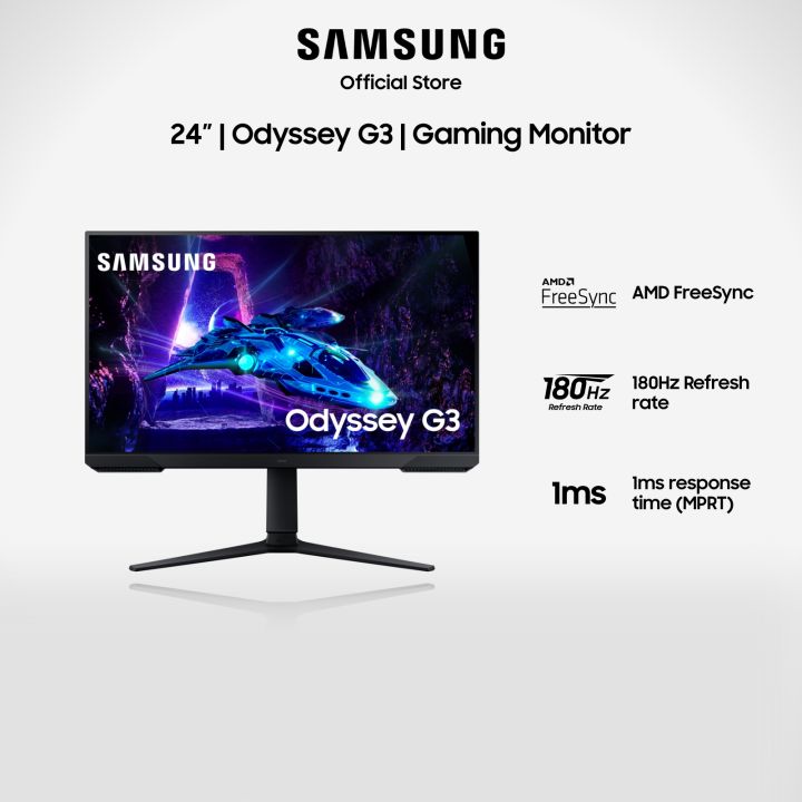 Samsung 24" Odyssey G3 G30D FHD 180HZ Gaming Monitor / LS24DG302EEXXS