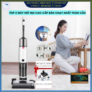 Máy hút bụi cao cấp hút khô và ướt với công nghệ tự động giặt giẻ trợ lý giọng nói ảo trợ lực kéo hỗ trợ người dùng thương hiệu nổi tiếng toàn cầu bảo hành 3 năm