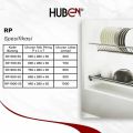 Rak Piring Gantung Tatakan Lemari Kitchen Set Stainless Steel Huben-Twin. 