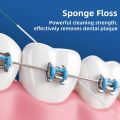 RioRand 3-in-1 Dental Floss for Braces - 80 Pre-Cut Strands with Floss Threaders |   Orthodontic Floss for Effective Cleaning 160 Count (Pack of 2). 