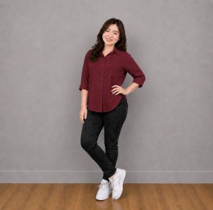 Kemeja Basic Wanita Lengan Panjang  Rayon Twill Premium Halus Lembut AdemTernyaman SeIndonesia Jagad Raya Dunia Ahirat