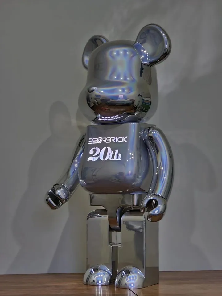 bearbrick 1000 20 Anniversary Limit Light up Colorful Silver